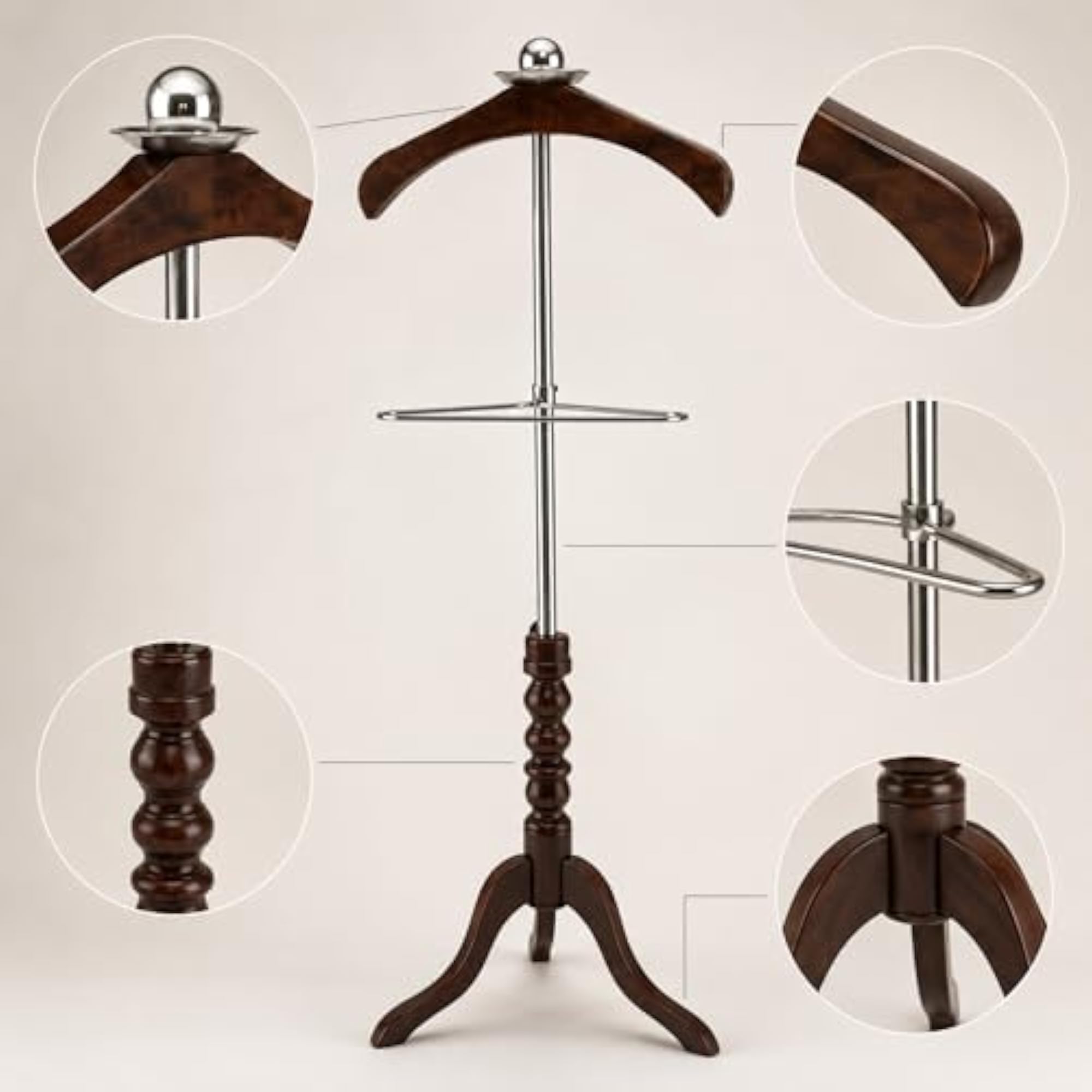Wooden Coat Hanger Stand for Home and Office Display