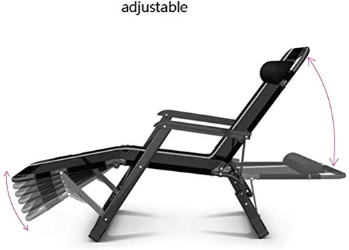 Chaise longue pliable réglable pour terrasse de jardin et voyage