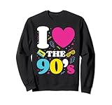 1990, Noventa, Nostalgia, 90, I Heart the 90s Sudadera