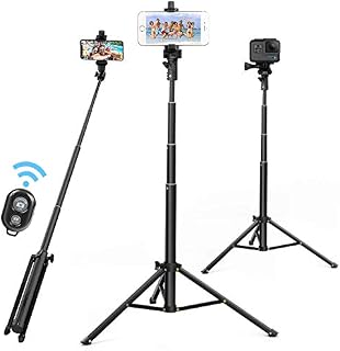 Selfie Stick Tripod 52 Inch Cell Phone Tripod Stand with Bluetooth Remote Smartphone