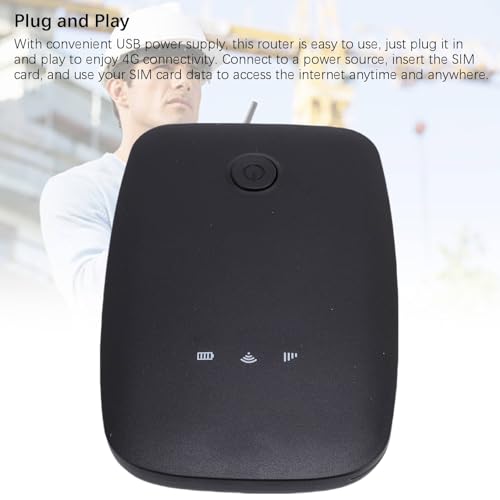 Image of Fabater 4G LTE Portable WiFi Router HighSpeed Secure Hotspot for Multiple Devices Phones and Computers Durable ABS 150Mbps