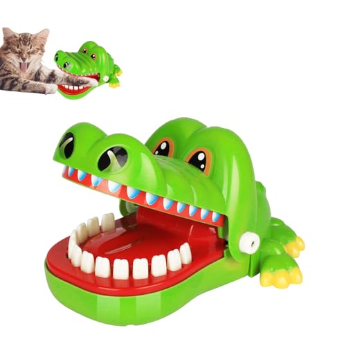 DCGB Krokodil beim Zahnarzt, Brettspiele Kroko Doctor Krokodil Spiel Zähn Geschicklichkeitsspiel, Spiel für Kinder, Mädchen & Jungen, Familienspiel, Partyspiel, Plastik, Geschenk (S)