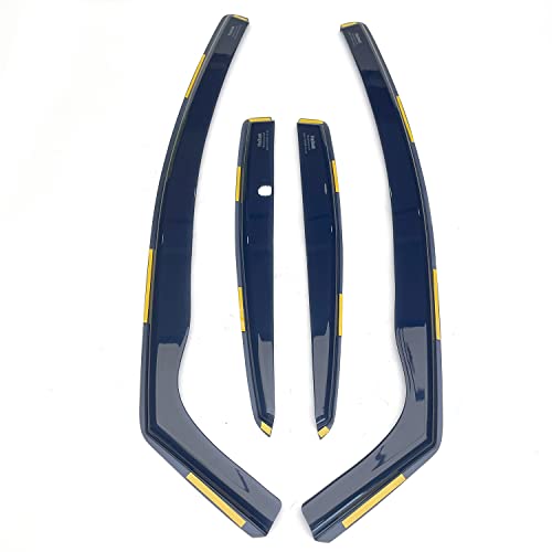 Haibak Wind Deflectors Set Compatible With Ford Mondeo 2007-2014 5 Doors 4pc Tinted in Channel Fitment