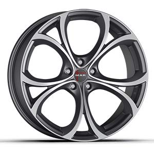 CERCHIO IN LEGA MAK LARIO 8x18 5x110 ET 34 GUN