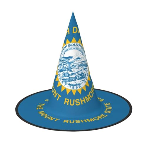 Chapeaux de sorcière suspendus avec drapeau Dakota du Sud pour animer votre porche et vos fêtes