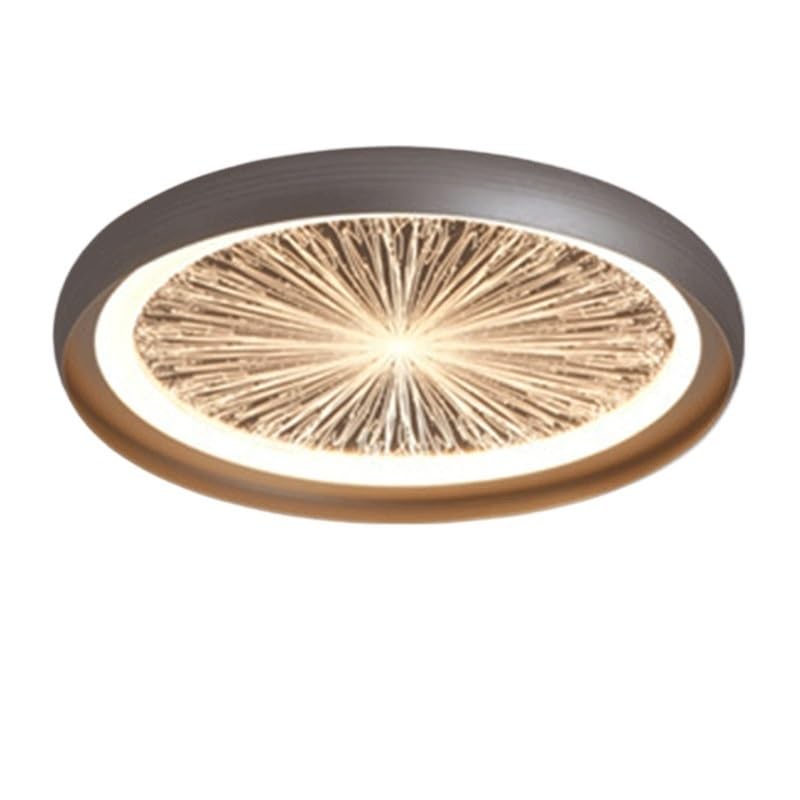 Plafonnier LED 30cm encastré à intensité variable avec abat-jour rond en aluminium