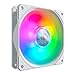 Cooler Master SickleFlow 120 ARGB Edición Blanca Ventilador de Caja y Refrigerador: Compatible con Placas Base ARGB, Aspas Air Balance Blancas, 62 CFM, 2.5 mmH2O, 8 a 27 dBA, ARGB