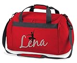 schnelle Lieferung | perfekt Kindergarten & Schule oder auf Reisen | Reisetasche fürs Tanzen | Motiv Ballerina mit Tütü