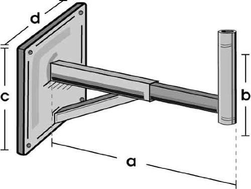 Preisvergleich Produktbild Televes (Preisner) Winkelwandhalter WWH 5075
