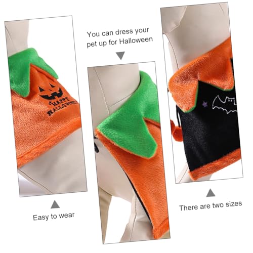 Disfraz Halloween Capa para Mascotas Talla S Naranja miniatura 6