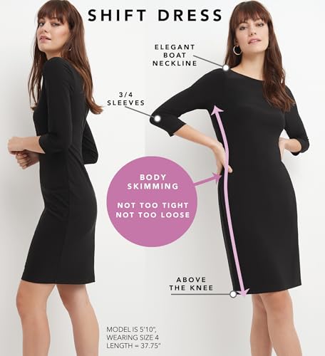 Rekucci Women's Classic Pencil Dress Wear to Work, Church or Casual4