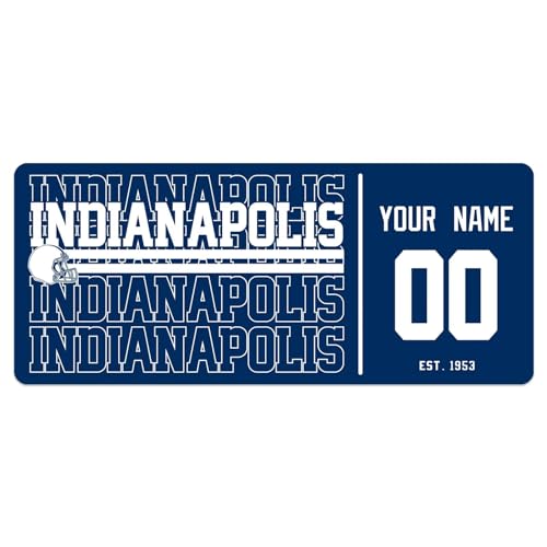 Image of ANTKING Indianapolis Mouse Pad Custom Name and Number Desk Pad for Men Women Youth Gifts
