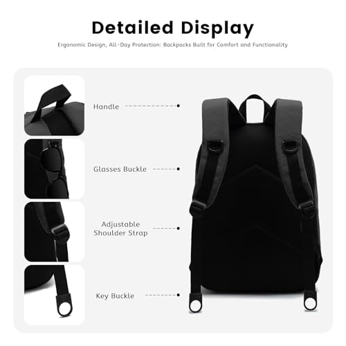 Image of Lanola School Bookbag Business Travel Laptop Backpack, Fits 15.6 Inch Laptop Bag