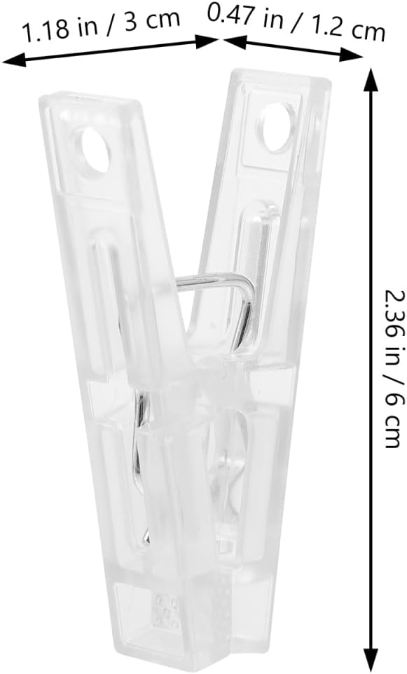 Kichvoe Windproof Clips for Hanging Clothes 10Pcs Strong Plastic Clothespins Multi-Functional Laundry Clips for Towels Quilts Blankets and Outdoor Use