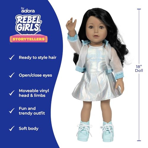 Muñeca Rebel Girls de 18 pulgadas con accesorios miniatura 4