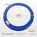ExacMe Trampoline Pad Replacement Round Safety Spring Cover, No Hole for Pole (Blue, 14 Foot)