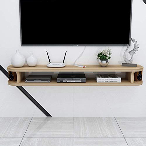 Schwimmende TV-Ständerwand Schwimmende TV-Schrank-Medienkonsole Für DVD-Blu-ray-Player TV-Ständer Satelliten-TV-Box Kabelbox TV-Einheit Floating