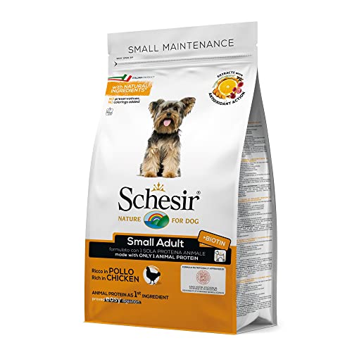 Schesir Dog Small Maintenance Huhn, Hundefutter trocken für kleine Hunde, Beutel, 2 kg