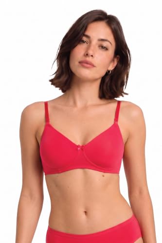 Image of Van Heusen Women's Everyday Cotton Bra|Medium Coverage|Non Padded|Non Wired|Seamless Moulded Cups|Anti Bacterial Tech| Keeps you Fresh|Sweat Absorbent|No Slip Soft Straps|Detachable Straps|Style 11001