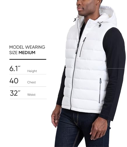 Image of Calvin Klein Men's Lightweight Packable Hooded Puffer Vest