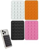 Set a quattro colori: include supporti per telefono in silicone in quattro tonalità: Nero, Bianco, Blu chiaro e Arancione. Il design a doppia faccia con cappuccio ad aspirazione si abbinano a diversi stili e si adattano a vari contesti d'uso.