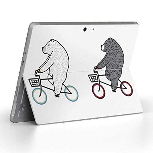 igsticker Surface Go/Surface Go 2 専用スキンシール サーフェス go シール スキン 保護 フィルム ステッカー アクセサリー 016435 シロクマ 動物