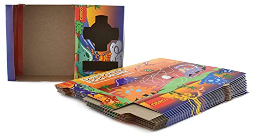 SNAPPY Dinosaur Combo Movie Popcorn Trays, 50 Count