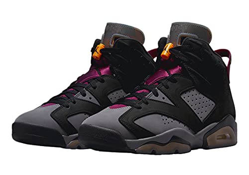Nike Mens Air Jordan 6 Retro Sneaker, Adult, Black/Bolrdeaux/Lt Graphite, 8.5 M US3