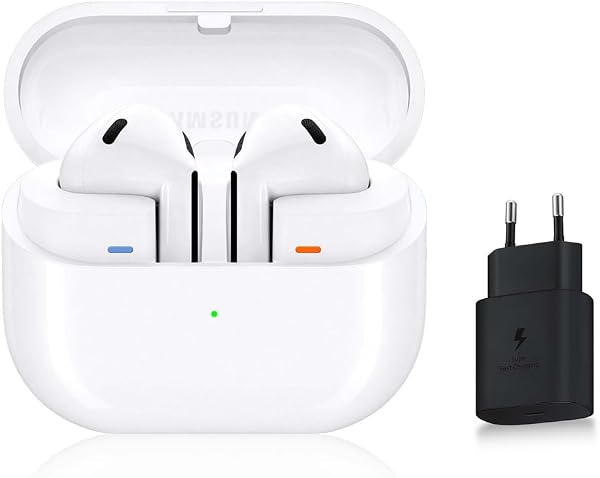 Samsung Galaxy Buds3, Écouteurs sans Fil, Réduction Active de Bruit, Bluetooth, Blanc, Audio 360, Galaxy AI, Chargeur Secteur Inclus, (Version FR) [Exclusivité Amazon]