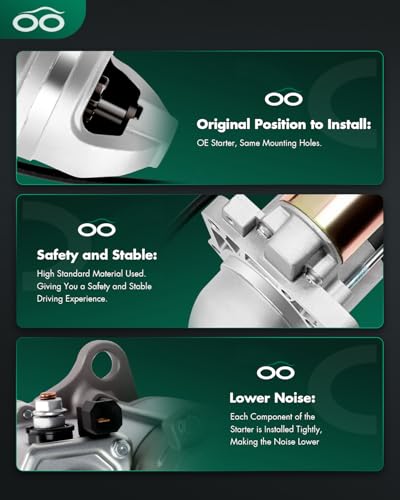 Image of SCITOO Motor Starter for 17867N Starters Fit for Dodge for Ram 1500 2014-2017, for Dodge for Ram 2500 2014-2017, for Dodge for Ram 3500 2014-2017, for Infiniti for QX56 2004-2010