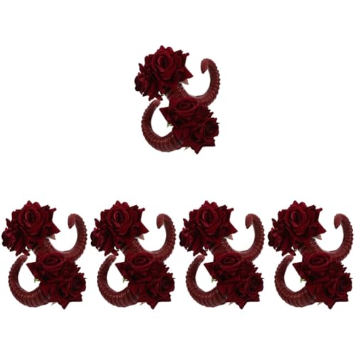 Accessoires de cheveux Halloween à fixation forte : cornes de mouton Healvian confortables