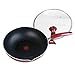 Nieprzywierająca patelnia do smażenia pokryta pokrywką ze szkła hartowanego - Pojemność do smażenia z mieszaniem lub jako rondel - Nieprzywierająca patelnia i patelnia - Głęboka duża i żaroodporna