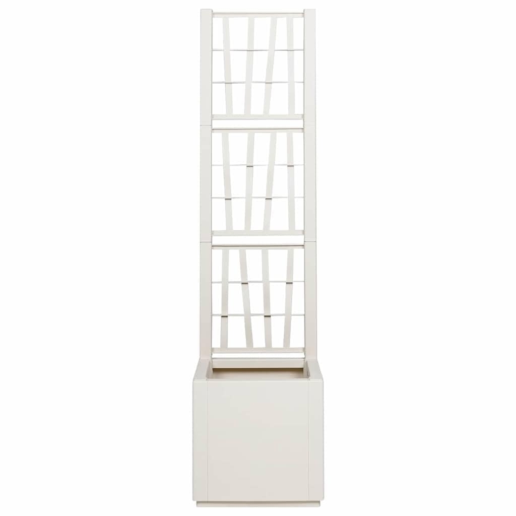 Generico Scatola per Fiori Bianco 36 x 36 x 140 cm Plastica