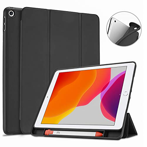 ProCase iPad 7th Generation Case 10.2" 2019 with Crayon Digital Pencil Holder, Soft