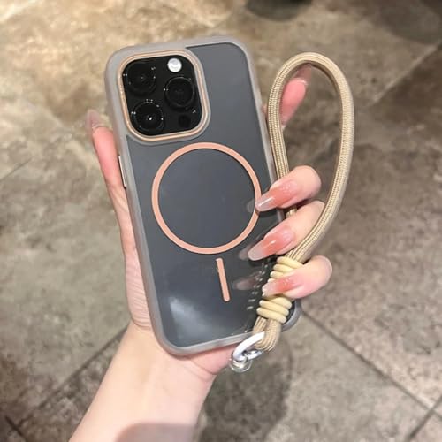 Étui de protection magnétique iPhone 12 Pro transparent et antichoc coloris Desert Gold