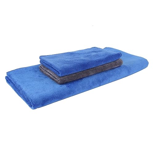 匠の布洗車 タオル 厚手 (60×120cm1枚+40×40cm2枚)超吸水マイクロファイバークロス コーティング車用