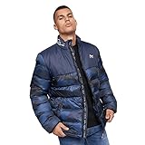 Marca: Born Rich. Born Rich - Chaqueta Acolchada Carlito Camuflaje para Hombre (L) (Marino)