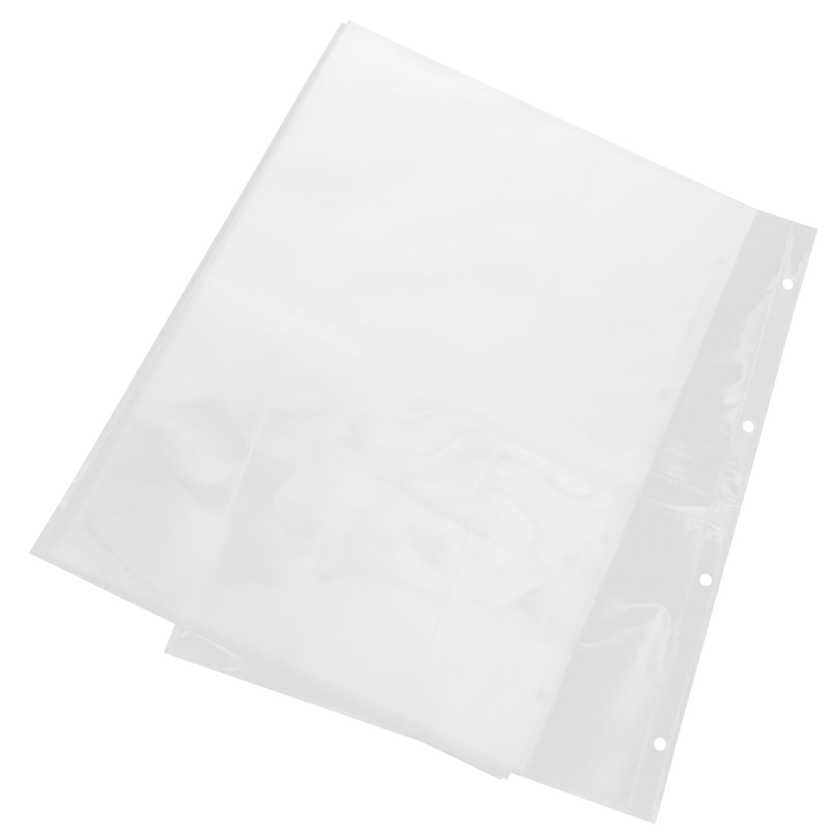 NUOBESTY 4-Ring Design A4 Binder Card Book 60pcs Photo Album Pages Refills for Photo Album