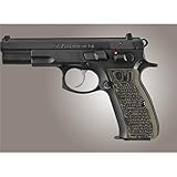 Hogue Hunting Grip Cz-75/Cz-85 - Piranha - G10 Green Lava