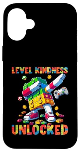 Level Kindness Unlocked Master Builder Gamer Boys Teacher �X�}�z�P�[�X iPhone 16 Plus �p