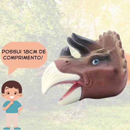 Brinquedo Boneco Luva Fantoche Dinossauro Divertida