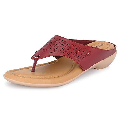 Image of Centrino Women's Thong Sandals | Comfortable Ortho Care Sandals For Ladies | Fashion Wear Sandal & Chappal |Stylish & Durable | Premium Comfort & Quality | Soft Cushioned for More comfort (3803)