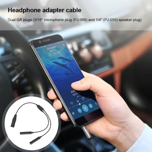 Adaptador GA Dual Plugs a XLR 5 Pines para Auriculares miniatura 7