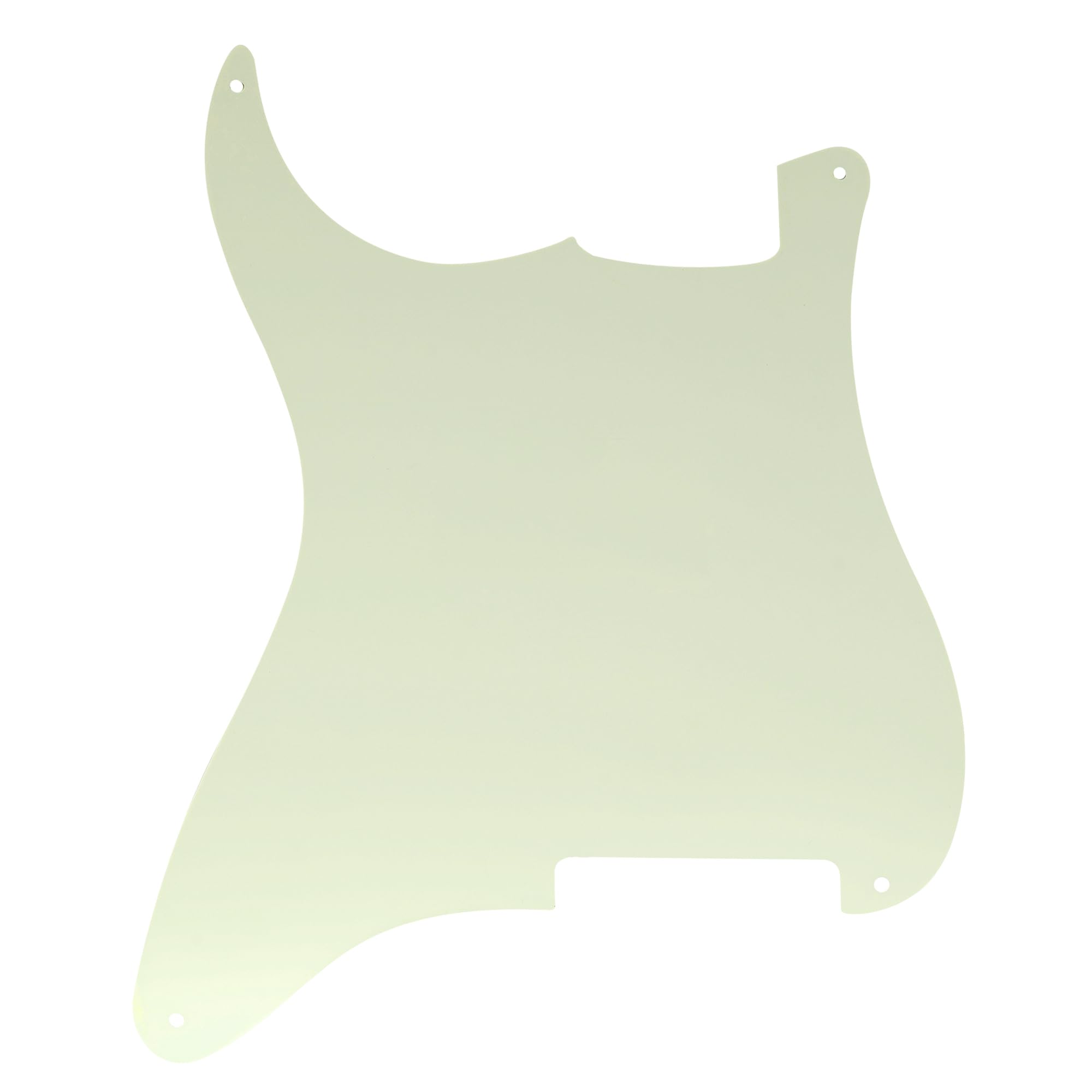 Musiclily 4 Otworów śrubki Pickguard bez Otworów Maskownica do Gitary typu Strat Custom, 3 warstwowy Mint Green
