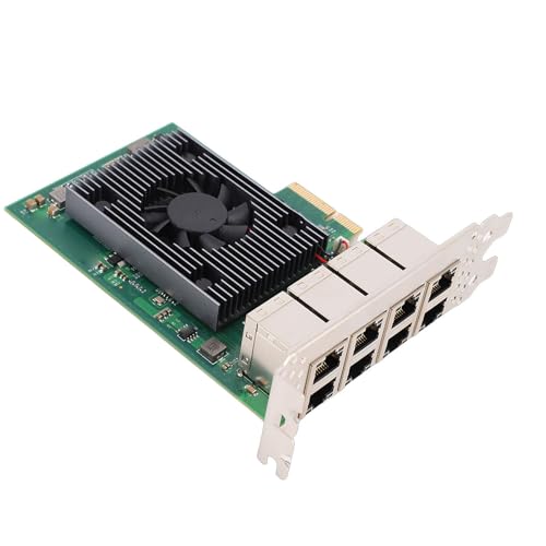Tarjeta de Red PCIe Gigabit de 8 Puertos Ethernet para Servidores y PC 4