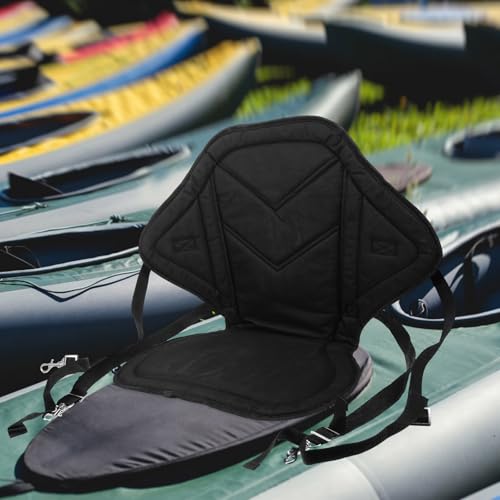 Coussin de dossier kayak noir en tissu Oxford Kisangel - 5