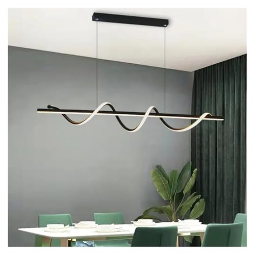 Lustre suspension LED au-dessus de la table à manger et la cuisine