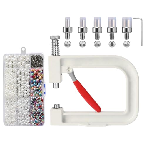 Kit d'outils de pressage de perles pour vêtements et création de bijoux de mariage