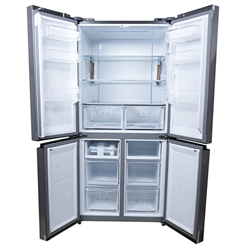 Image of Lloyd 519 L Side by Side 4 Door Refrigerator (2022 Model, GLMF520DSST1GB, Stainless Steel)