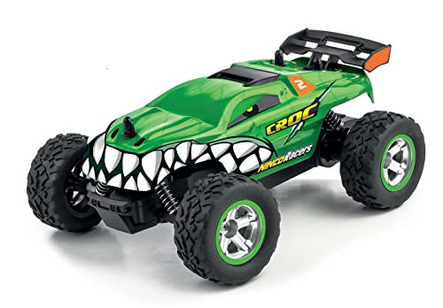 Nincoracers - Croc. Monster Truck Teledirigido Con Gran Capacidad De Giro. Coche Radiocontrol 2.4Ghz. Medidas: 21 Cm X 18 Cm X 8,5 Cm. A Partir De 6 Años. Color Verde Nh93122